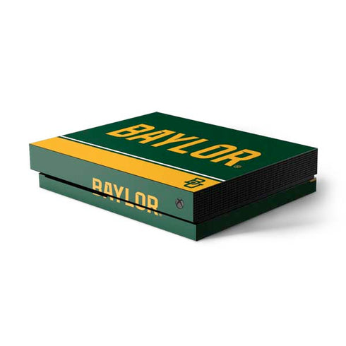 Baylor University BU Split Xbox One X Console Skin